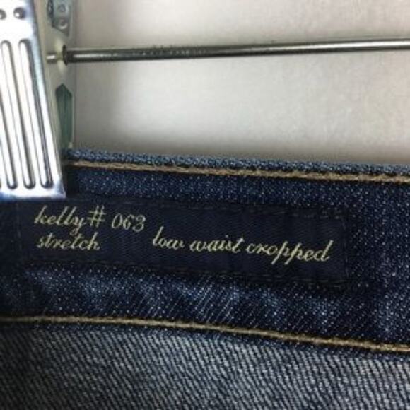 Citizens of Humanity Blue Denim  Kelly Stretch Low Waist Y2K  Crop 28 - Picture 8 of 10